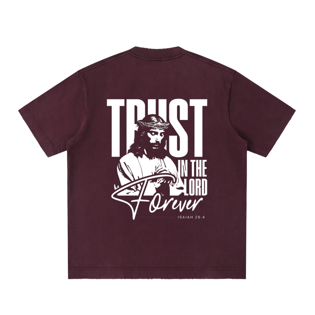Heavyweight Vintage Washed Frayed T-Shirt