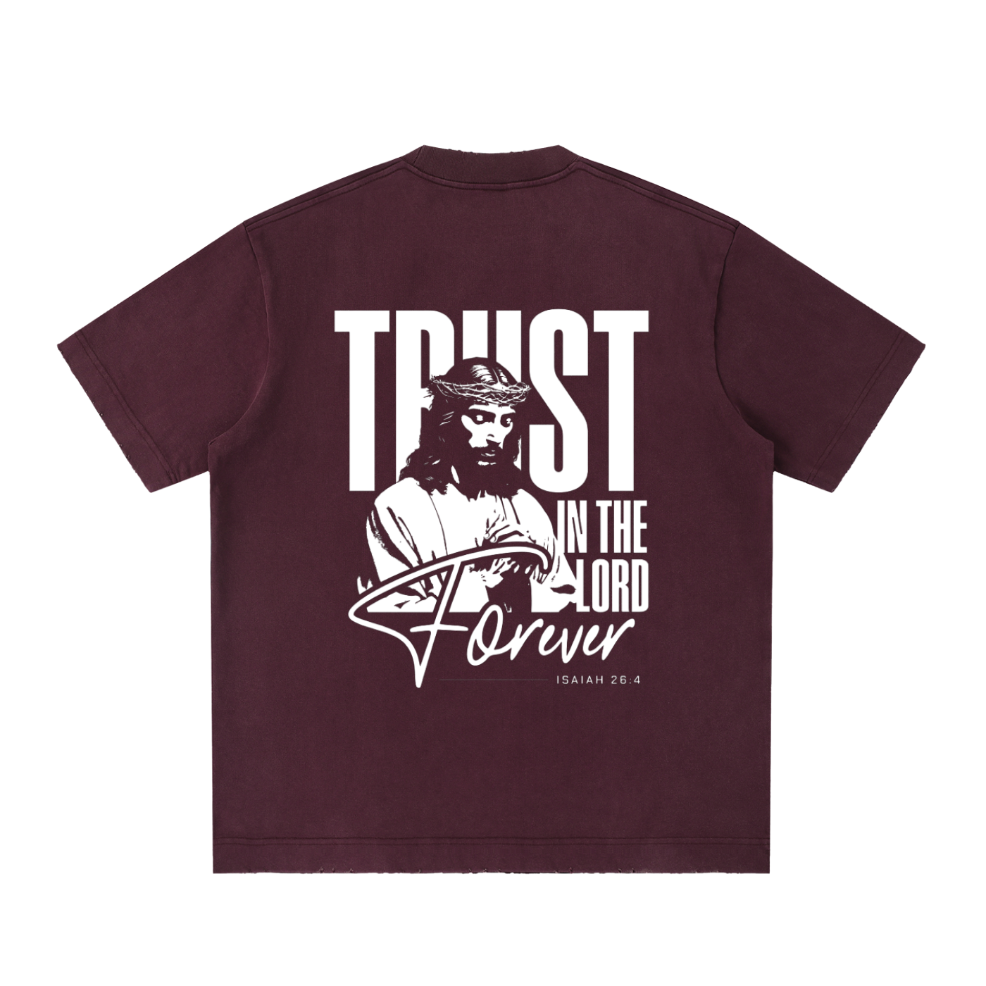 Heavyweight Vintage Washed Frayed T-Shirt