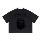 Unisex Boxy Drop Shoulder Crop T-Shirt