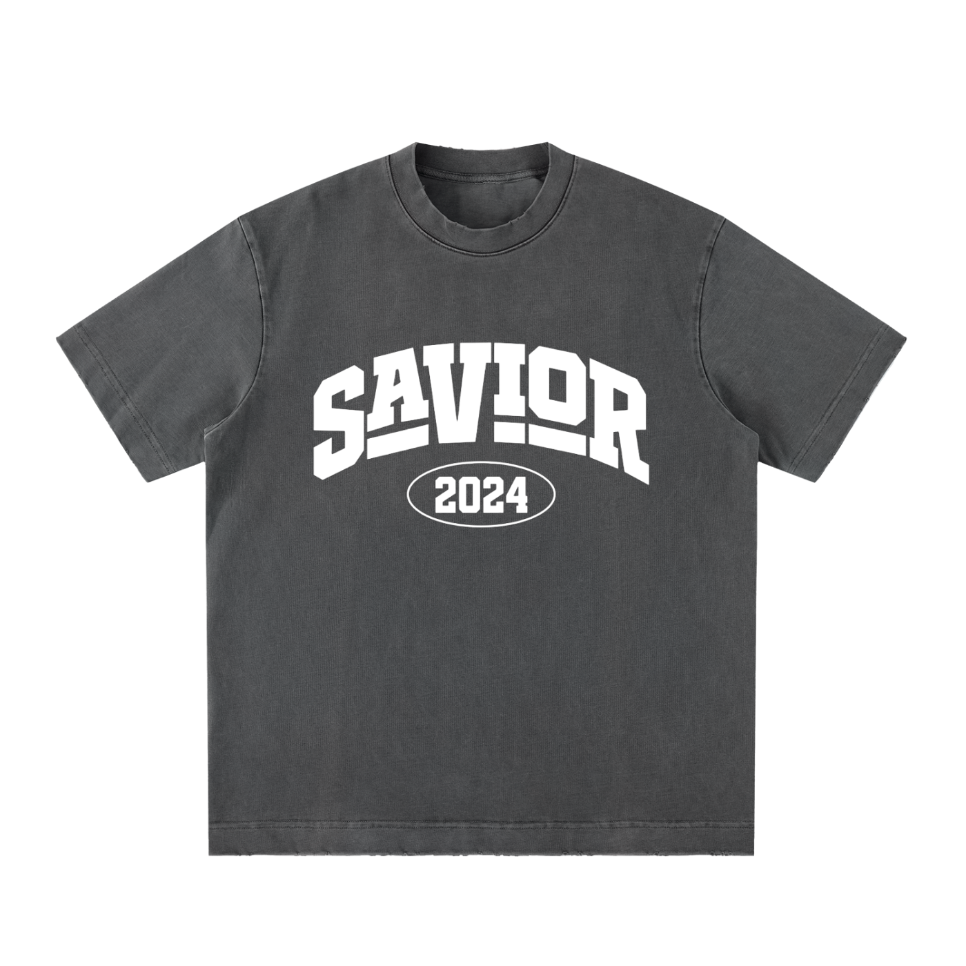 Heavyweight Vintage Washed Frayed T-Shirt